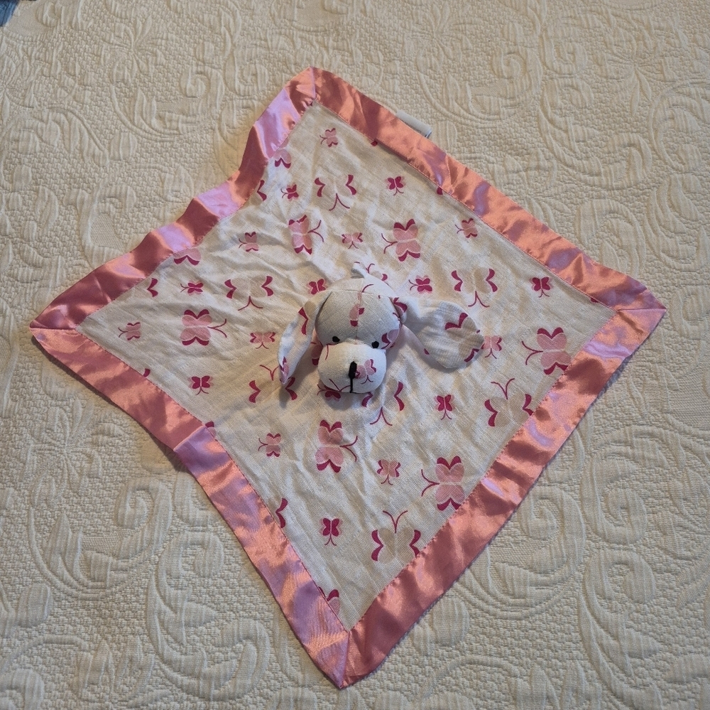 Aden + Anais pink & white dog lovey musey mate, butterflies, NWOT